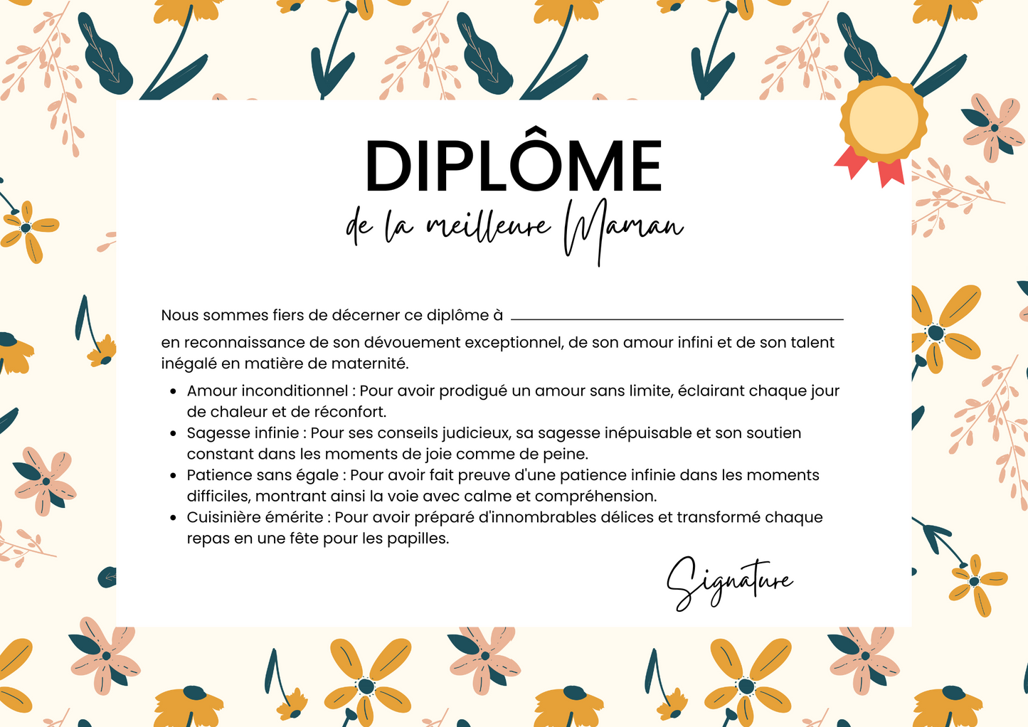 Diplome Personnalise